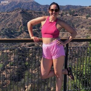 Pink Outdoor Voices Running Shorts